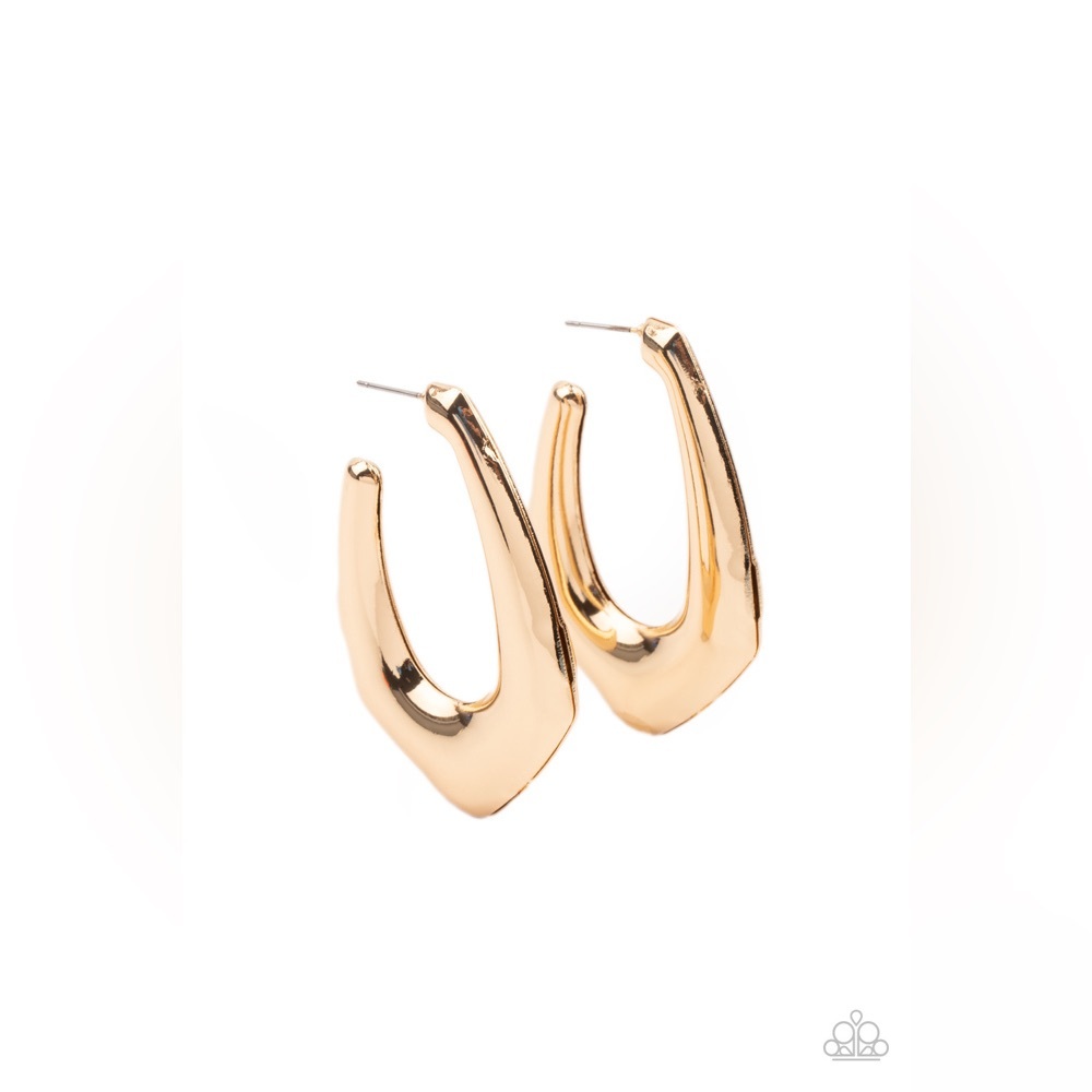 Find Your Anchor - Gold Hoop Earrings